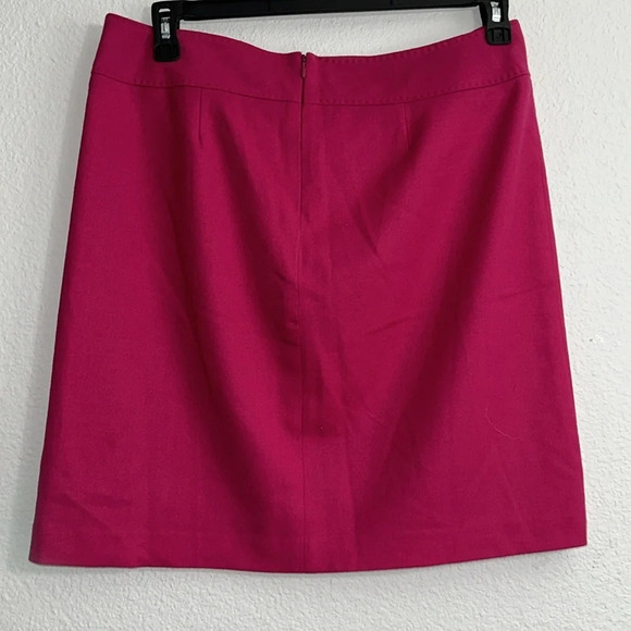 Talbots Petites Fuschia Pink Wool Mini Skirt Womens Size 12 Petite - Picture 2 of 8